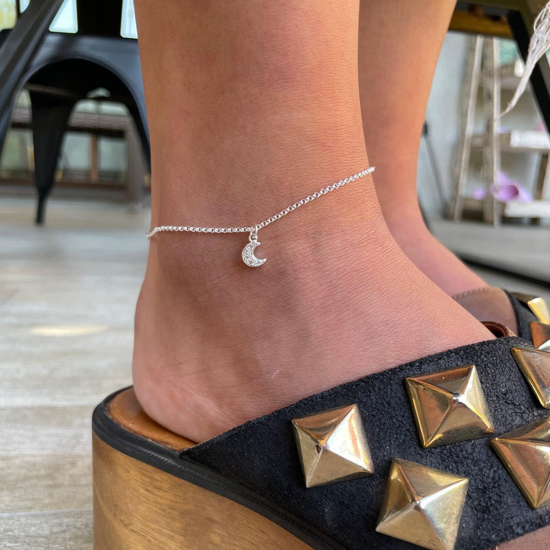 Tobillera Luna Silver