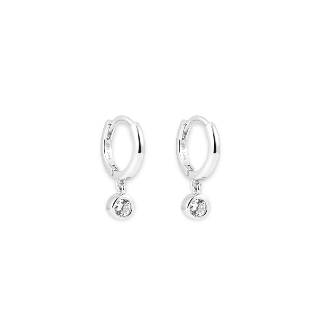 Argollas Brilla Hoop Silver
