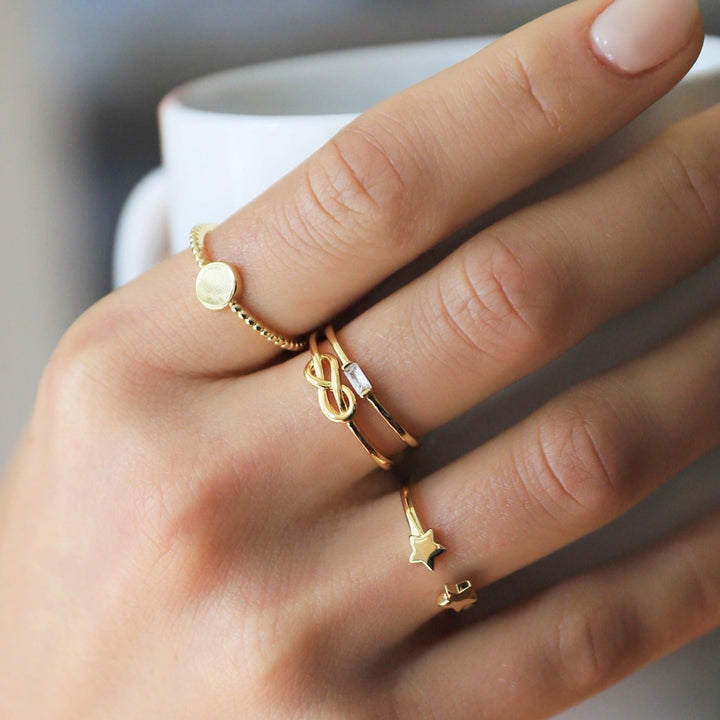 Anillo Infinito Gold - Mariam Joyas