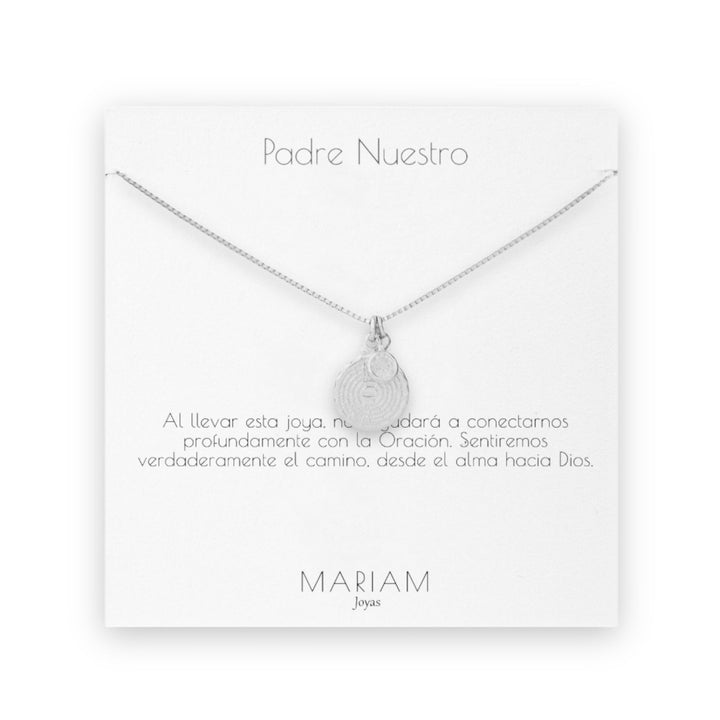 Collar Padre Nuestro Silver - Mariam Joyas