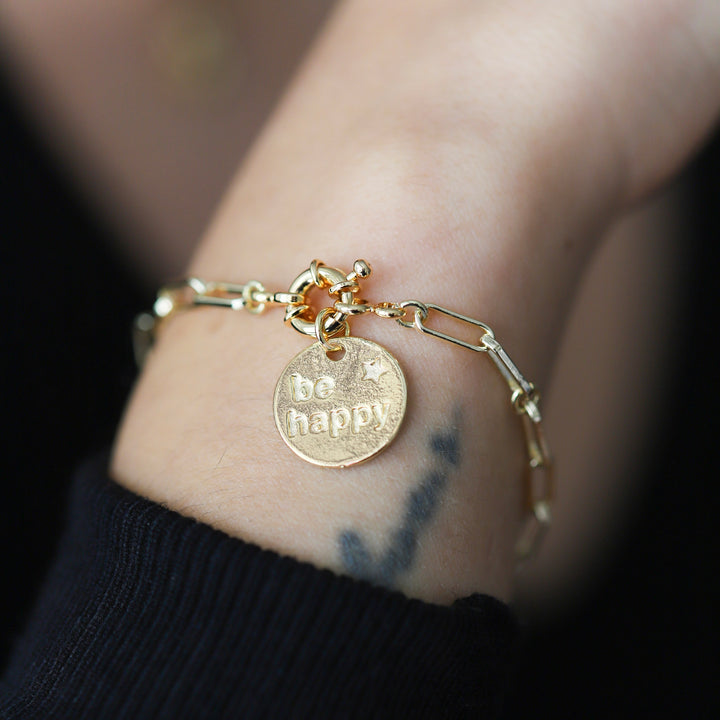 Pulsera Be Happy Gold