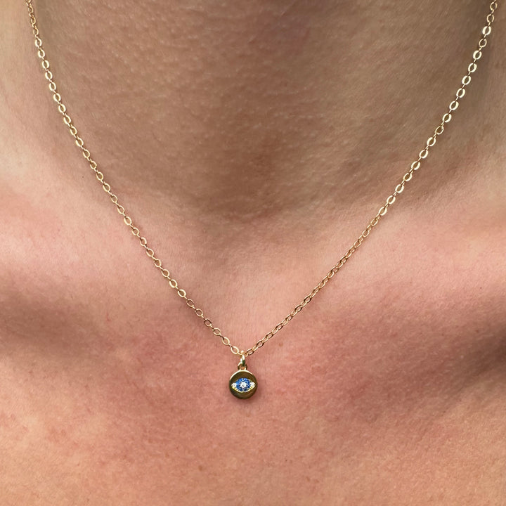 Collar Mini Ojo Turco Gold