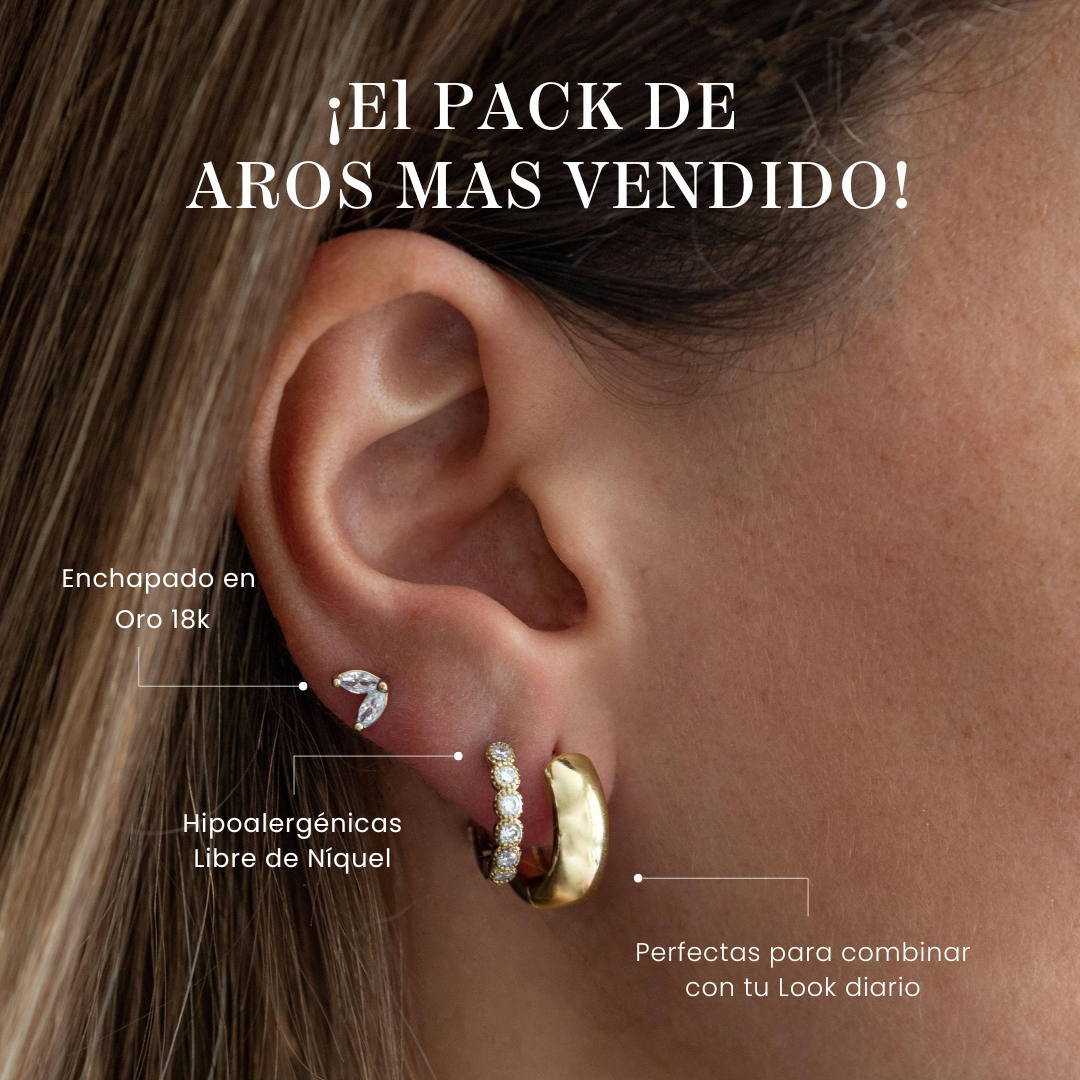 Preventa Pack Argollas Smooth Gold