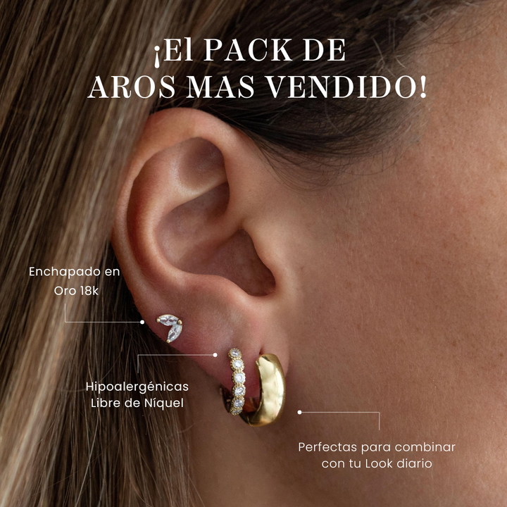 Preventa Pack Argollas Smooth Gold