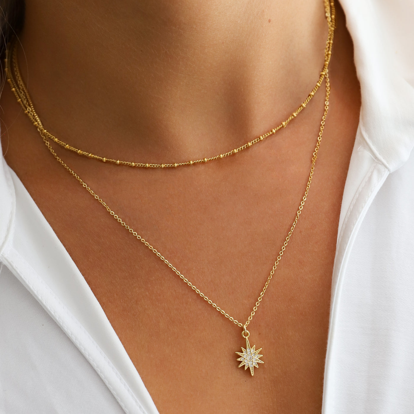 Collar Estrella Guía Gold