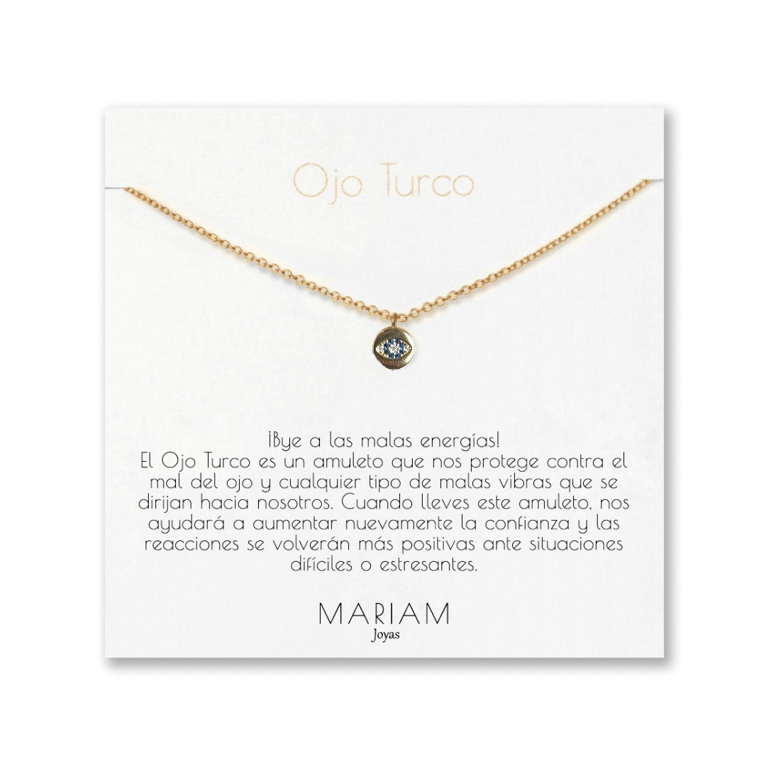 Collar Mini Ojo Turco Gold