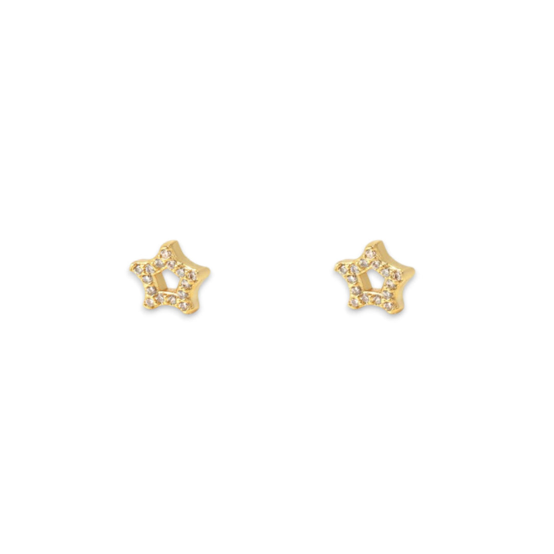 Aros Niña Estrella Brilla Gold