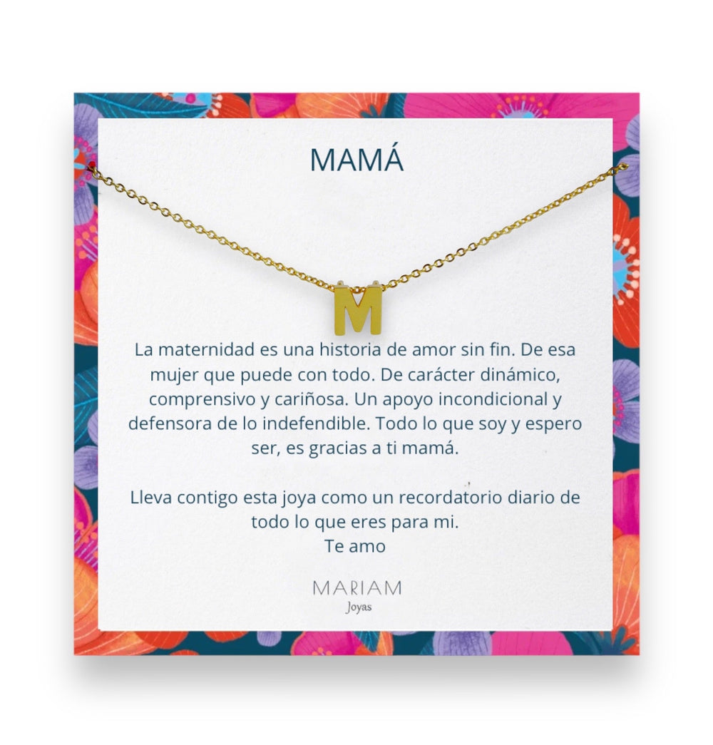 Collar Mamá Gold - Mariam Joyas