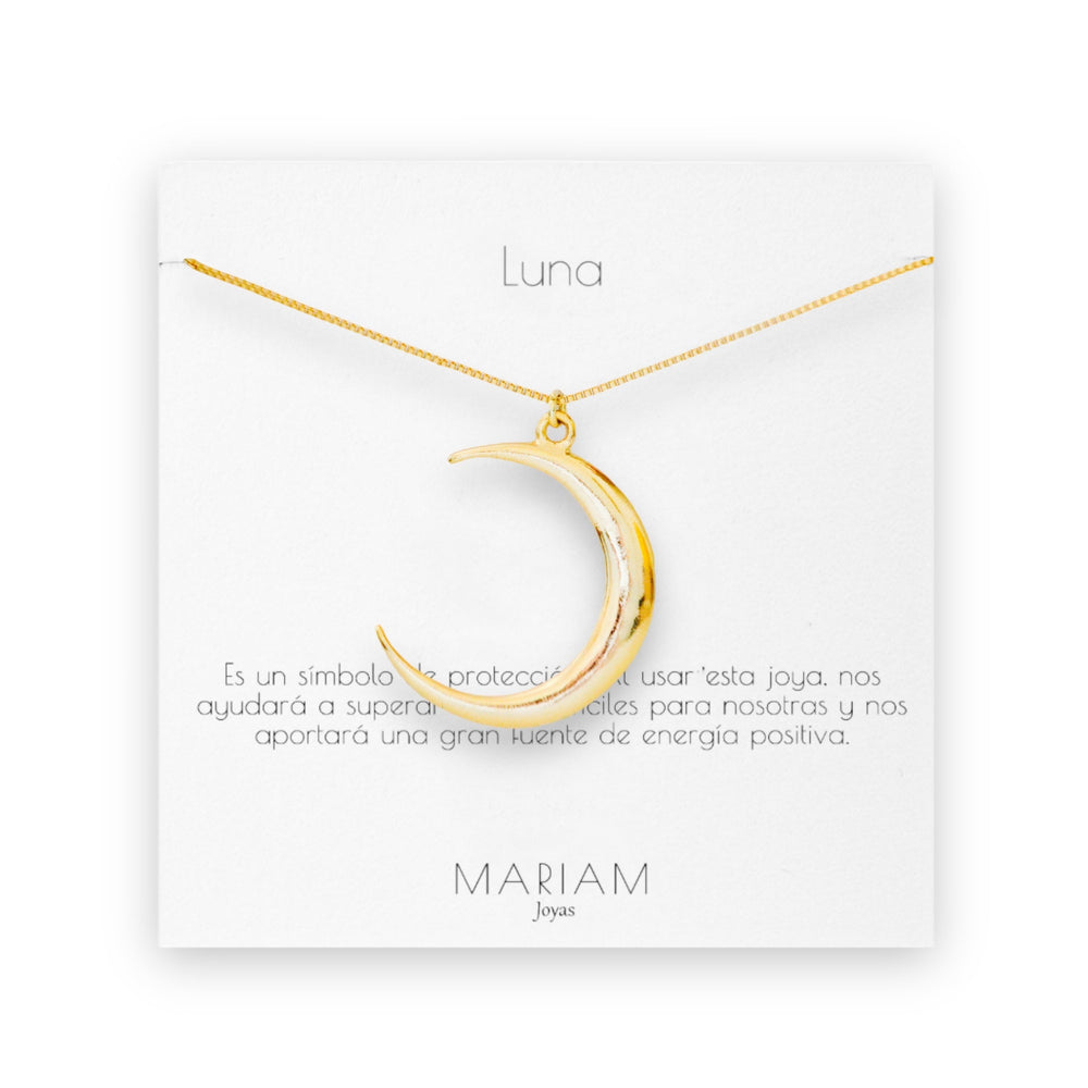 Collar Maxi Luna Gold - Mariam Joyas