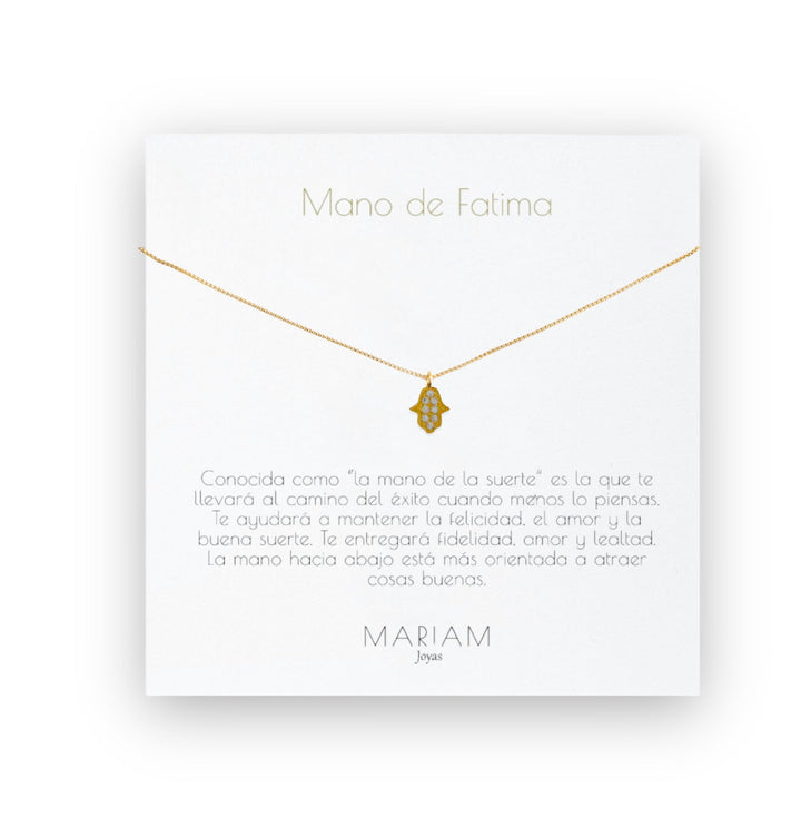 Collar Mini Fátima Brilla Gold - Mariam Joyas