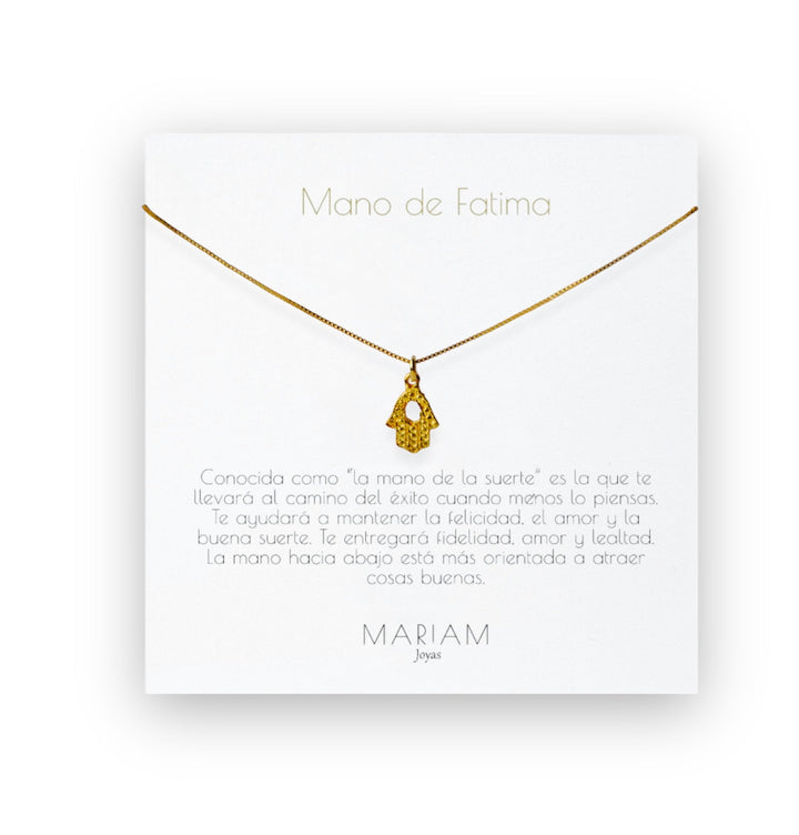 Collar Niña Fatima Gold - Mariam Joyas