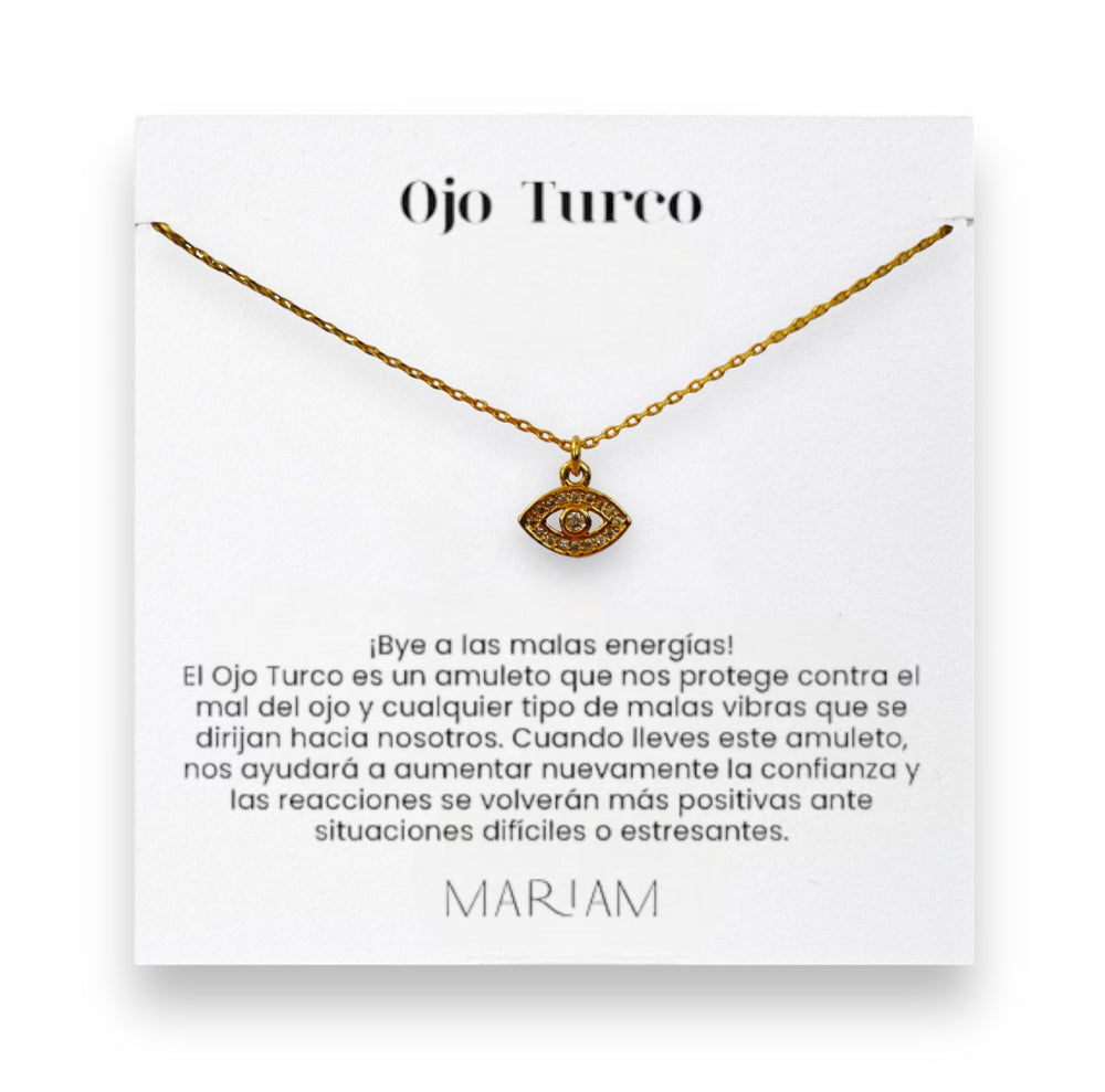 Collar Ojo Turco Brilla Gold - Mariam Joyas