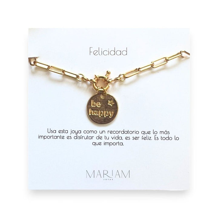 Pulsera Be Happy Gold