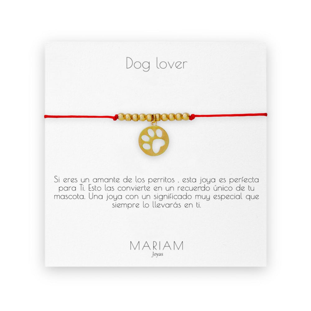 Pulsera Dog Lover Gold - Mariam Joyas