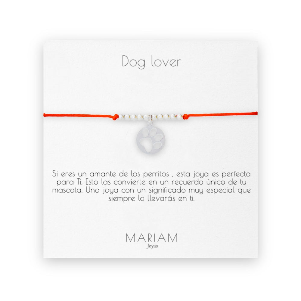Pulsera Dog Lover Silver - Mariam Joyas