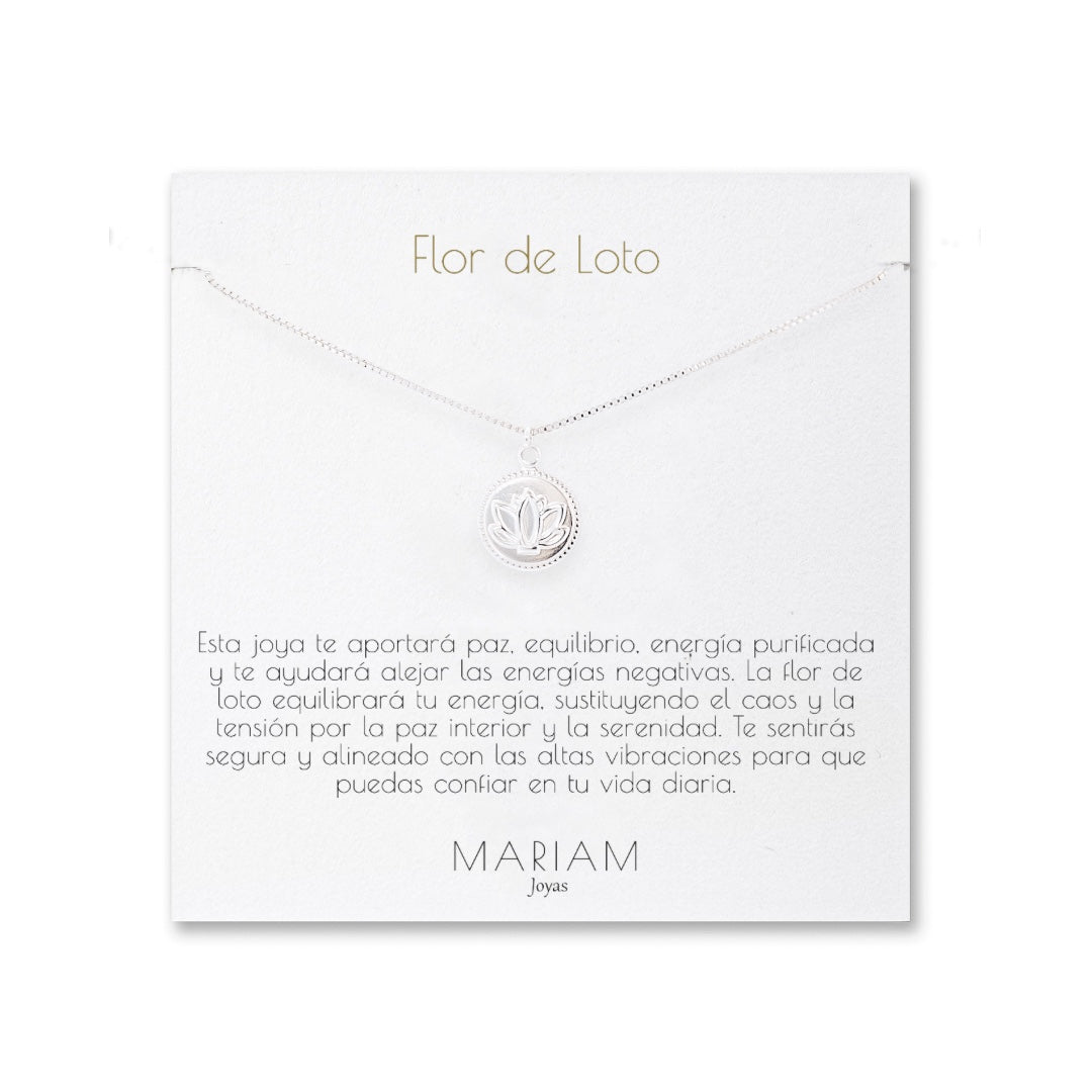 Collar Flor De Loto Silver