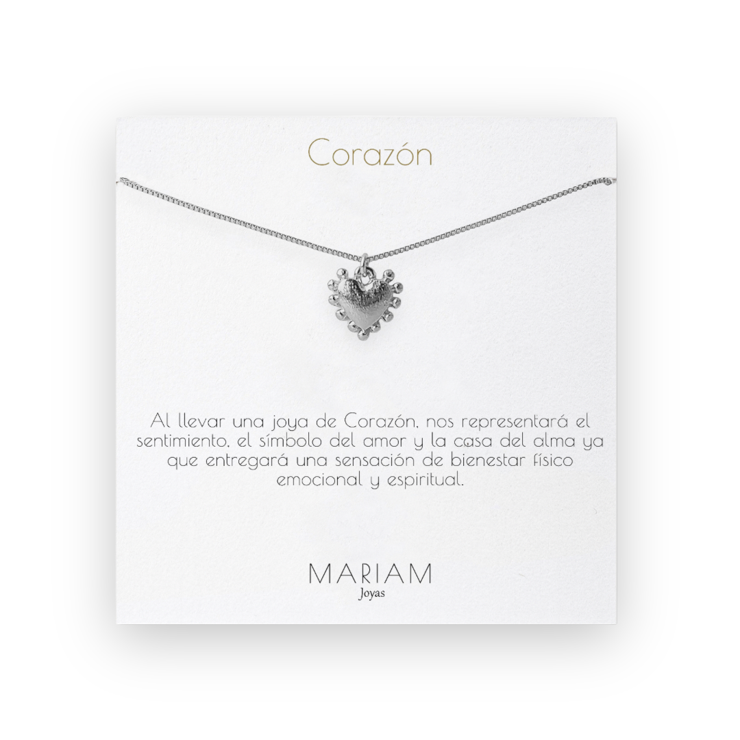 Collar Corazon Silver